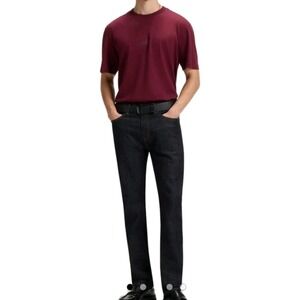 NEW Boss Hugo Boss Candiani Maine Denim Navy Blue Jeans 34/34 Cowboy DARK NWT